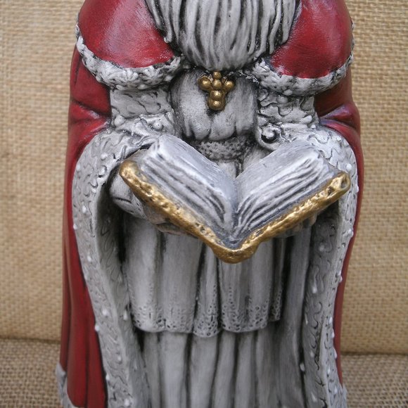 Vintage Handmade St. Nicholas Ceramic Figurine - Picture 11 of 16